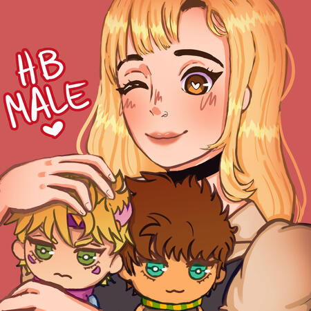 gift, colored sketch