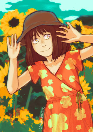 mitsumi half-body, full color