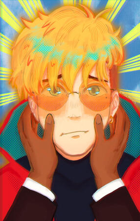 vash, colored sketch