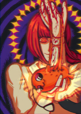 makima head-shot, full color