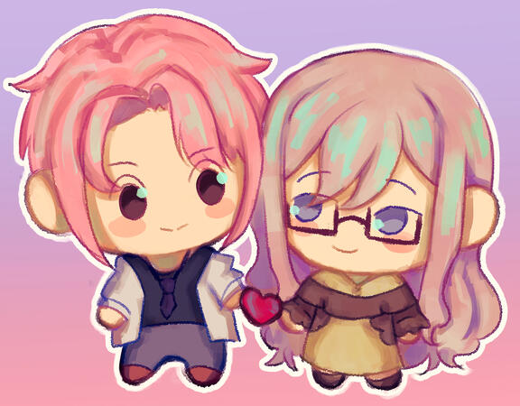 gift, chibis