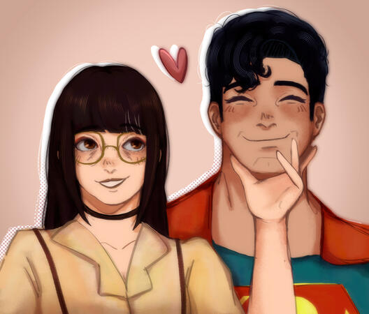 selfship art, bust up, full color