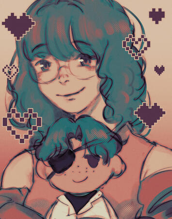 bd gift for friend, sketch