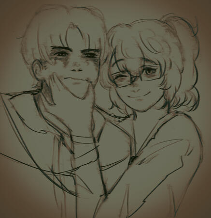 yume sketch, for @ruellykewl on twt